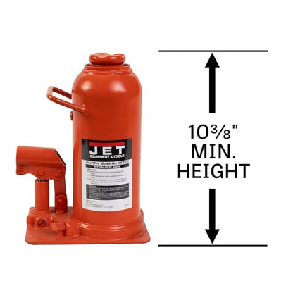 JET 17.5-Ton Hydraulic Bottle Jack w/ Handle (JHJ-17-1/2) - size: 17-1/2 Ton