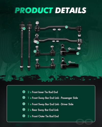SCITOO 8pcs Front Suspension Kit For Nissan for ALTIMA 2002-2004
