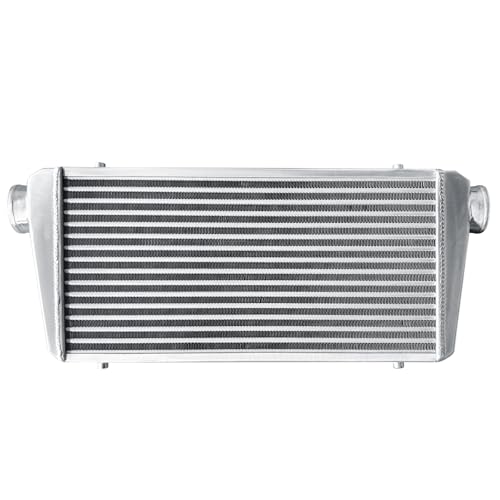 Universal Intercooler 31''x13''x4" Front Mount Intercooler 3'' Inlet and Outlet Aluminum Turbo Intercooler Direct Replacement for Any Turbo Charger system - size: 31''x13''x4" 3''
