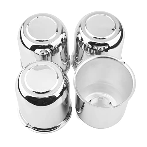 4Pcs 3-3/4 in Trailer Wheel Center Caps Fit 3-3/4" Center Bore Truck Trailer RV SUV Wheels Rims, 3.74in Carbon Steel Hub Caps - color: Chrome Silver, size: 3-3/4 in Hub Hole, 4.41in Tall