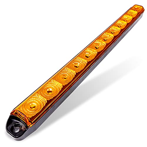 TRUE MODS 16" Amber LED Trailer Light Bar ID Rear Tail for Truck Semi RV - size: 1pc Amber