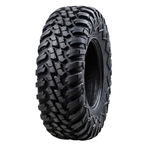 Tusk Terrabite 25x8-12 Radial Tire for UTV/ATV, Medium/Hard Terrain, Heavy Duty 8-Ply Rated Construction, Reinforced Sidewall Tread Armor, Durable Off-Road Performance - size: 25x8-12