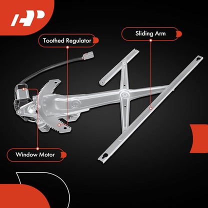 A-Premium Front Driver Side Power Window Regulator with Motor (4-Pin) - style: Front Driver