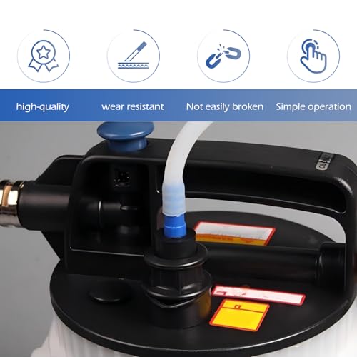 3.93Ft Brake Fluid Bleeder Hose, Silicone Clear Brake Bleeder Hose, Car Oil Fluid Extractor with Adapter, Universal Oil Change Hose Replacement, for Auto, Motorcycle Braking System Repair
