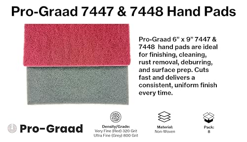 7447 & 7448 6" x 9" Automotive & Industrial Scuff Hand Pads