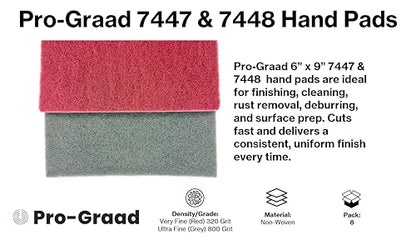 7447 & 7448 6" x 9" Automotive & Industrial Scuff Hand Pads