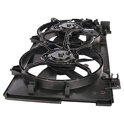 TRQ Radiator Dual Cooling Fan Assembly - style: RFA83636