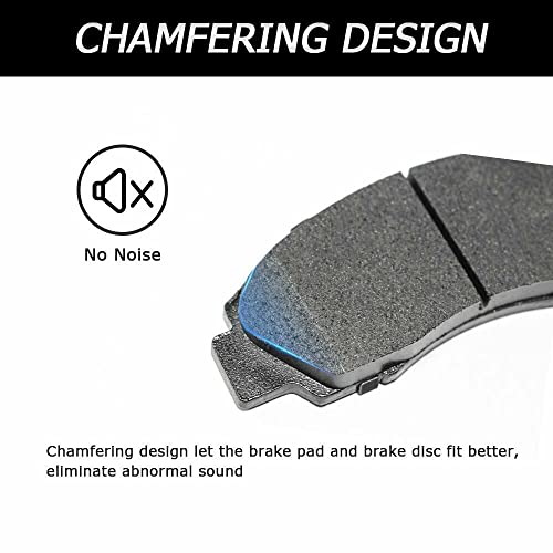 Front Rear Ceramic Disc Brakes Pads Set Vehicle Replacement Part for Buick Century,Regal,for Chevy Impala,Monte Carlo,Venture,for Oldsmobile Intrigue,Silhouette,for Pontiac Grand Prix,Montana - style: D699+D698