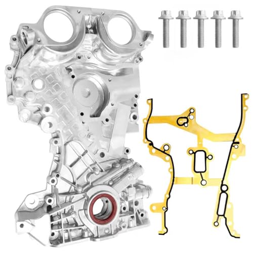 Oil Pump Timing Chain Cover with Gasket for 1.4L Chevy Cruze 2011-2015 - size: YB005