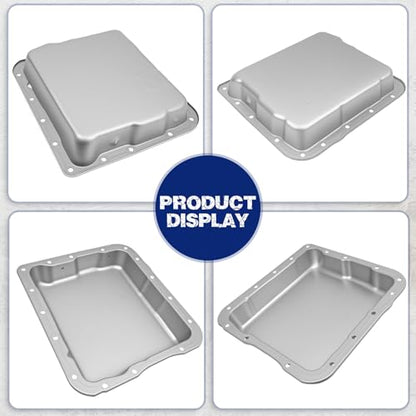 Transmission Oil Pan with Drain Plug, Fit for Chevy GM 700R4, 4L60E, 4L65E Transmissions, OE GM 700R4, GM 4L60E, GM 4L65E - size: GM 700R4