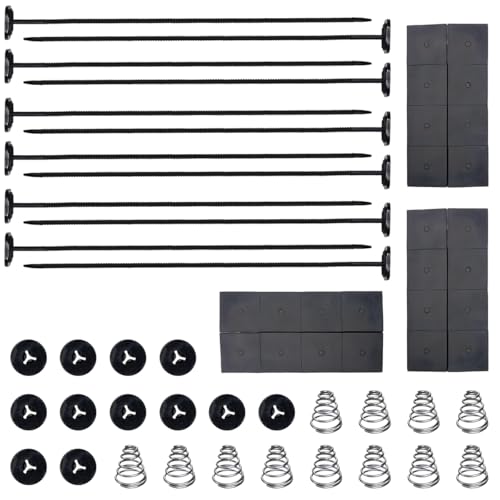 3 Sets/60PCS Car Fan Mounting Kit - Universal Electric Transmission Cooler Mount Hold Down Brackets Car Radiator Cooling Fan Zip Ties Clips, Vehicle Engine Cooling System Installation Kit (3Sets) - size: 3Sets