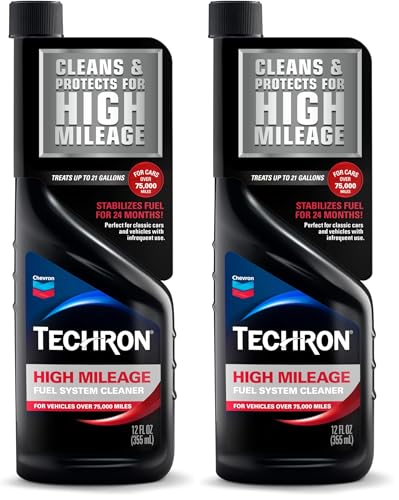 Chevron Techron High Mileage Fuel System Cleaner, 12 oz, Pack of 2 - size: 12 Fl Oz (Pack of 2)