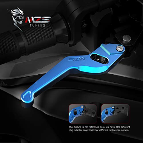 MZS Blue Brake Clutch Short Levers for YZF R6 2005-2016 / R1 2004-2008 - color: Blue, size: YZF R1/R6