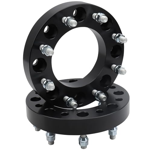 IRONTEK 8x200mm Wheel Spacers Compatible for Ford F350 2005-2025 Super Duty DRW, for Ram 3500 2019-2025 DRW, 8x6.5 Wheel Spacer 1.5 inch Thread Pitch M14x1.5 Hub Bore 142mm 2PCS - size: 8x200-2PCS