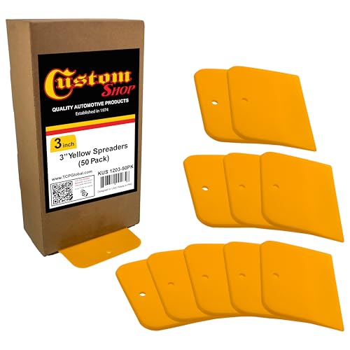 Custom Shop 3 Inch Plastic Body Filler Spreader Tools for Automotive