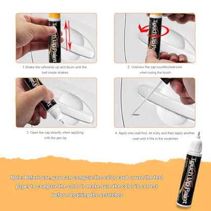 Touch Up Paint Pen for Cars, 2 in 1 Quick Drying Touch Up Pen Lasting Auto Scratch Remover, 0.4 Fl Oz Color Accurate Paint Pens Quick & Easy Solution to Repair Scratches (Blue) - color: Blue