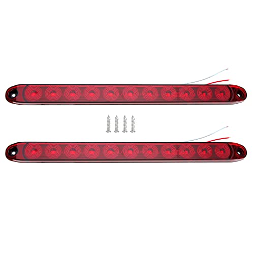 15 Inch 11 LED Trailer Light Bar 12V LED Tail Lights for Park Stop Brake Turn Signal Trailer Car Truck Boat Motorcycle 2PCS