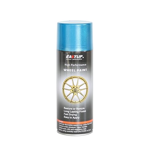 EASTUP Premium Metallic Acrylic Enamel Wheel Paint Flash Medium Blue - Brilliant Finish, High Durability, Fade-resistant, Quick Drying Rim Coating Spray Paint. - color: 37#2527-Flash Medium Blue