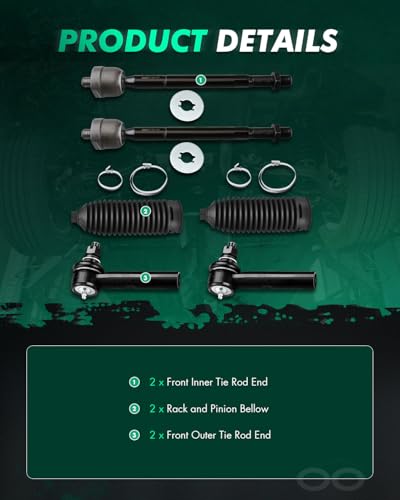 SCITOO 6pcs Front Suspension Kit for Toyota for Tacoma 2005-2018
