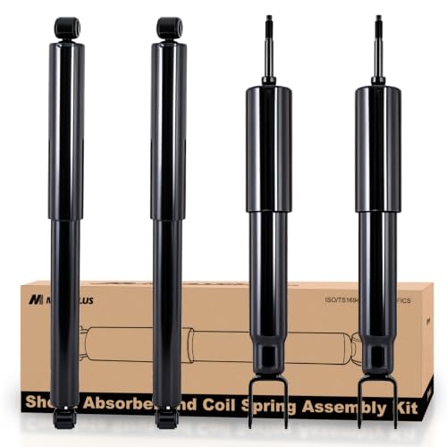 MOSTPLUS 4PCS Front+Rear Complete Struts Shock Assembly W/O Coil Spring Compatible with 1999-2006 Chevy Silverado 1500 4WD / 1999-2006 GMC Sierra 1500 4WD - size: 4x Front+Rear Struts, style: 1999-2006 Silverado/GMC Sierra 4WD
