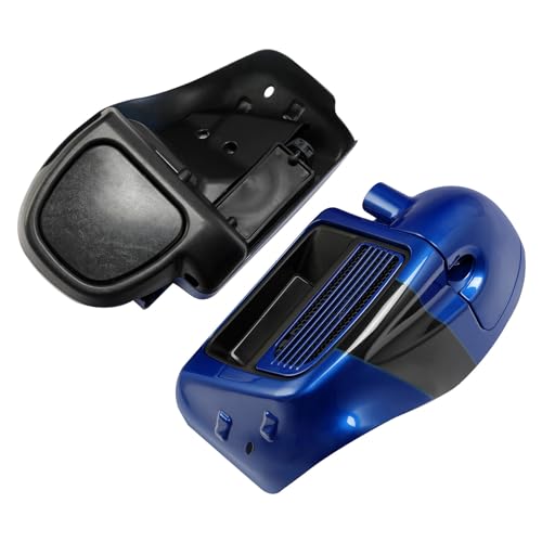 HR3 Candy Cobalt/Indigo Ink Water-Cooled Vented Fairing Lowers Kit Compatible with 2017 CVO Street Glide FLHXSE (Replace for OEM) - color: Candy Cobalt / Indigo Ink