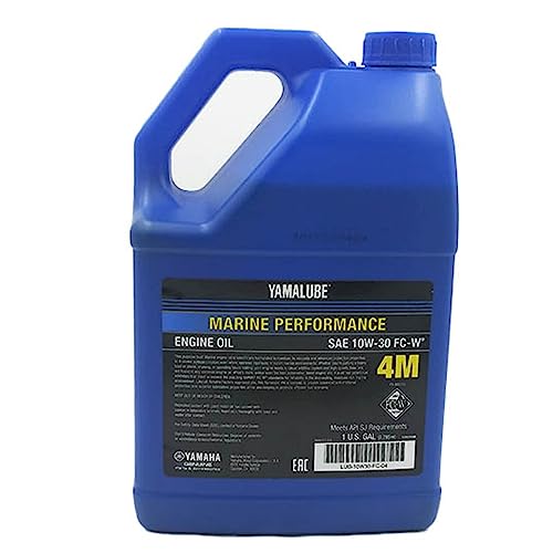 Yamaha Yamalube Marine 4M Mineral Based 4-Stroke Outboard Engine Oil- 1 Gallon, #LUB-10W30-FC-04 - size: 1 Gallon