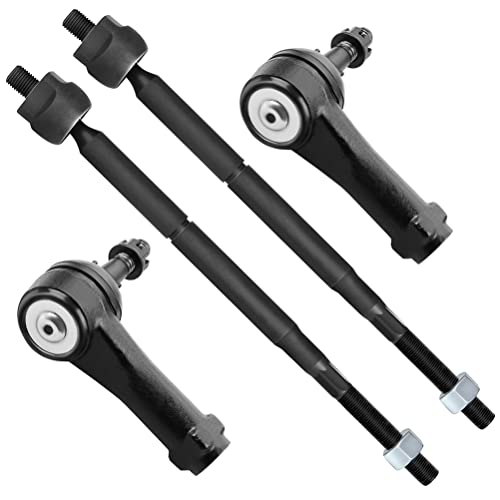 SCITOO 4pcs Front Suspension Kit Inner Outer Tie Rod End Fit 2005-2010 For Chevrolet Cobalt 2006-2011 For Chevrolet Hhr 2003-2007 For Saturn Ion