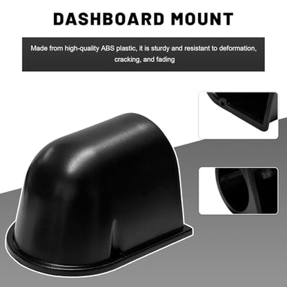 2 Inch Single Hole Gauge Dashboard Pod, 52mm Heavy Duty Plastic Auto Dash Meter Mount Gauge Pod, Universal Dash Meter Holder Interior Accessories for Cars Trucks SUVs - color: Single Hole