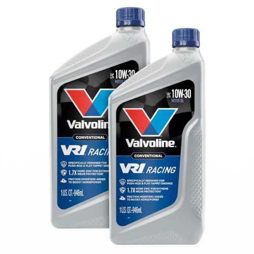 Valvoline VR1 Racing SAE 10W-30 Motor Oil 1 QT (Pack of 2) - size: 1 QT (Pack of 2), style: VR1