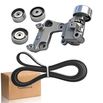 Serpentine Belt Drive Kit With Tensioner And Idler Pulleys For Toyota - size: Toyota 4runner (10-22), Fj Cruiser (12-14)