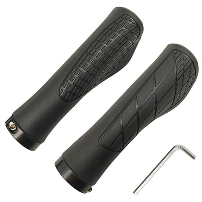 Bike Handlebar Grips, Soft Rubber Grips Anti-Slip for MTB BMX, Black