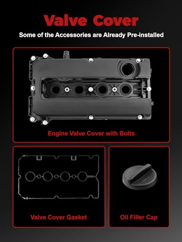 Engine Valve Cover L4 1.6L 1.8L Fits for 2010-2016 Cruze, 2012-2018 Sonic - size: 264-920