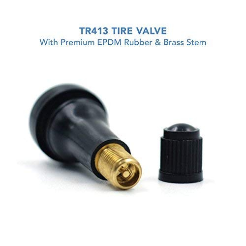 CKAuto TR413 & TR414 Snap-in Rubber Valve Stems(100Pcs/Bag/Style)