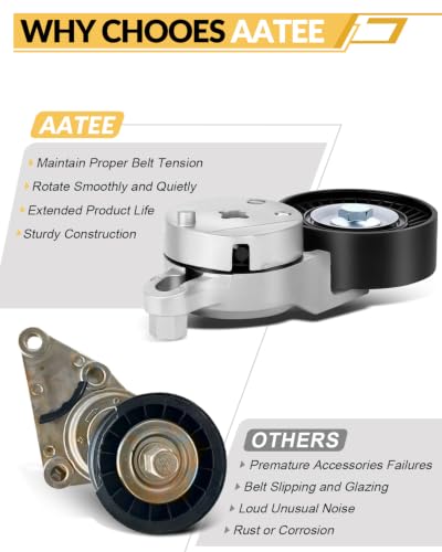AATEE 39106 Belt Tensioner Assembly with Pulley For:-Toyota Camry 2012-2017 - size: 39106