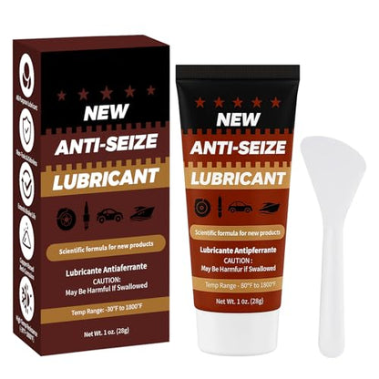 Copper Anti-Seize Brake Caliper Grease & Thread Lubricant - High Temp Copper Antiseize Compound Prevents Noise, Seizes - Use for Brake Pins, Bolts, Spark Plugs, Automotive Application - 1oz Tube 1Pack - color: 1 oz