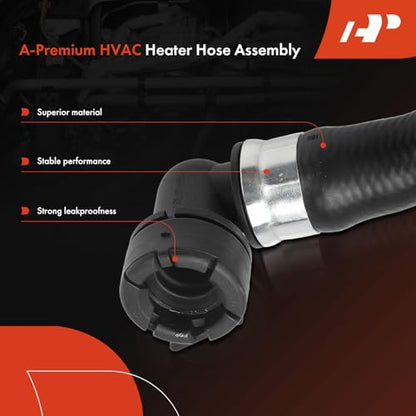 A-Premium Outlet HVAC Heater Hose Pipe Line Assembly with Protective Sleeve