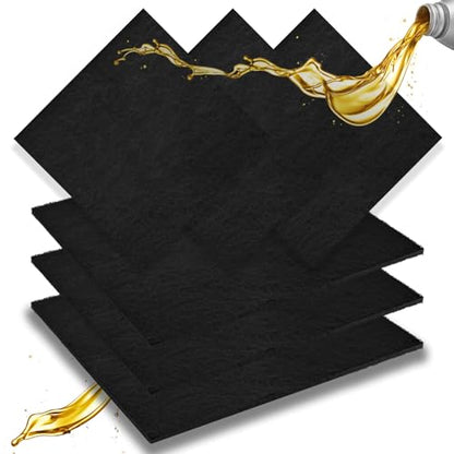 6 Pack 22" Oil Drain Splash Pad, Square Oil Change Mat, Oil Splash Pad - size: 6Pcs