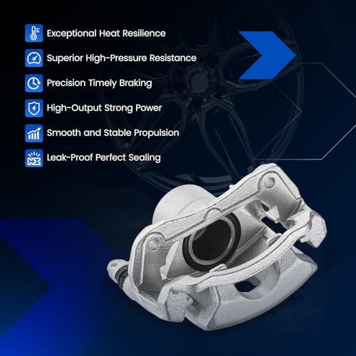 Front Brake Caliper Assembly for Chevrolet Cobalt 2005-2010 2.2L L4 - size: Front [18B4880 & 18B4881]