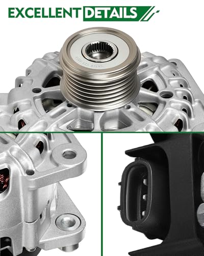 Alternator for:-Nissan Rogue 2011 2012 2013, Sentra 2007-2012, Altima 2007-2013, Rogue Select 2014-2015, 2.5L L4 110Amp 6Grooves, Replace OE#11258N, 23100-JA02A, 400-40102 - size: 23100-JA02A