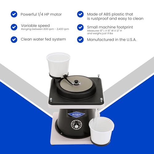 Hi-Tech Diamond 6" All-U-Need Lapidary Machine, Rock Polishing Kit - style: 6" All-U-Need