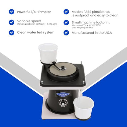 Hi-Tech Diamond 6" All-U-Need Lapidary Machine, Rock Polishing Kit - style: 6" All-U-Need