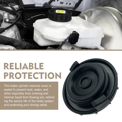 Brake Fluid Cap Replacement for Honda, Brake Master Cylinder Cap, Compatible with Accord Fit EV Hybrid S2000, Brakes Reservoir Caps 46662-SLE-J01, 46662-S8A-003