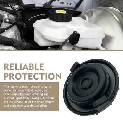 Brake Fluid Cap Replacement for Honda, Brake Master Cylinder Cap, Compatible with Accord Fit EV Hybrid S2000, Brakes Reservoir Caps 46662-SLE-J01, 46662-S8A-003