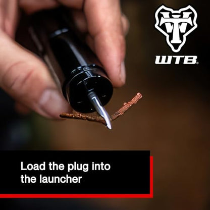 WTB Rocket Bike Tire Repair Kit - Easy Tire Plug Kit for Tubeless Mountain & Gravel Bike Tires. Includes 15 Plugs & 4 Reusable Anchors