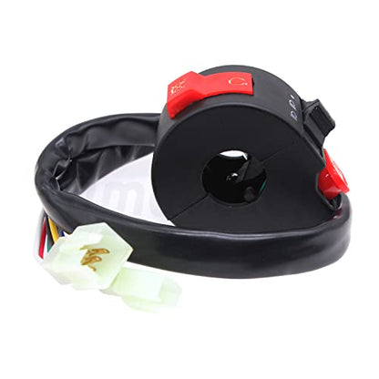 Left Starter Kill Light Switch Assembly 8 Wire 3 Function Male Plugs Fit for 50cc 70 cc 90cc 110 cc 125cc 150cc ATVs Quad 4 Wheeler SunL Coolster.