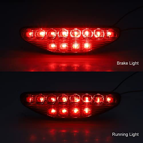 ATV 2006-2014 TRX450R TRX450ER LED Taillight Rear Tail Lights Brake stop Lamps (Smoked) - color: Smoked