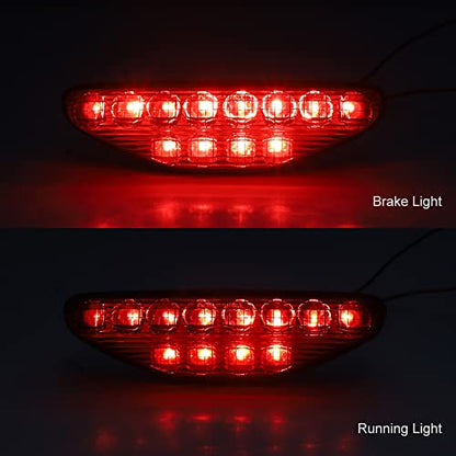 ATV 2006-2014 TRX450R TRX450ER LED Taillight Rear Tail Lights Brake stop Lamps (Smoked) - color: Smoked
