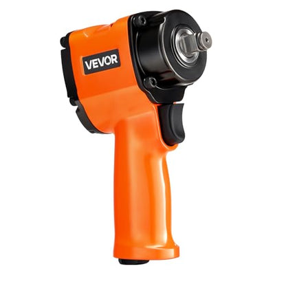 VEVOR 1/2-Inch Air Impact Wrench, Up to 738 ft-lbs Nut-busting Torque, Stubby Size & Lightweight Pneumatic Impact Gun for Auto Repairs and Maintenance - size: 5.9 x 7.1 x 2.4 in, style: 1/2" Stubby Size
