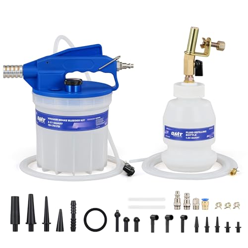OMT 2L Vacuum Brake Bleeder Kit, 2.1 qt Pneumatic Brake Fluid Bleeder Kit - size: 2L Standard Set
