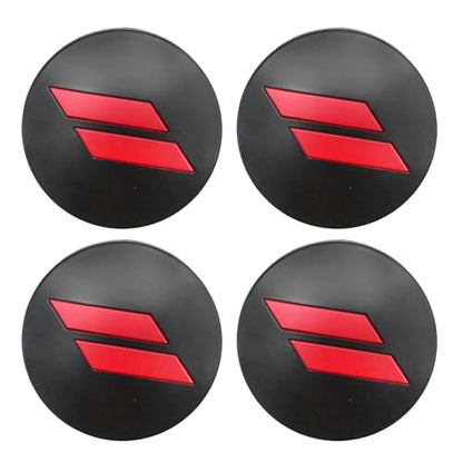 MDEOOSKY 4Pcs 6CZ27RM8AA 63mm 2.5" Wheel Center Cap Covers, Replacement for Dodge Charger, Challenger, Durango Replace 6CZ27DX8AA (Red) - color: Red